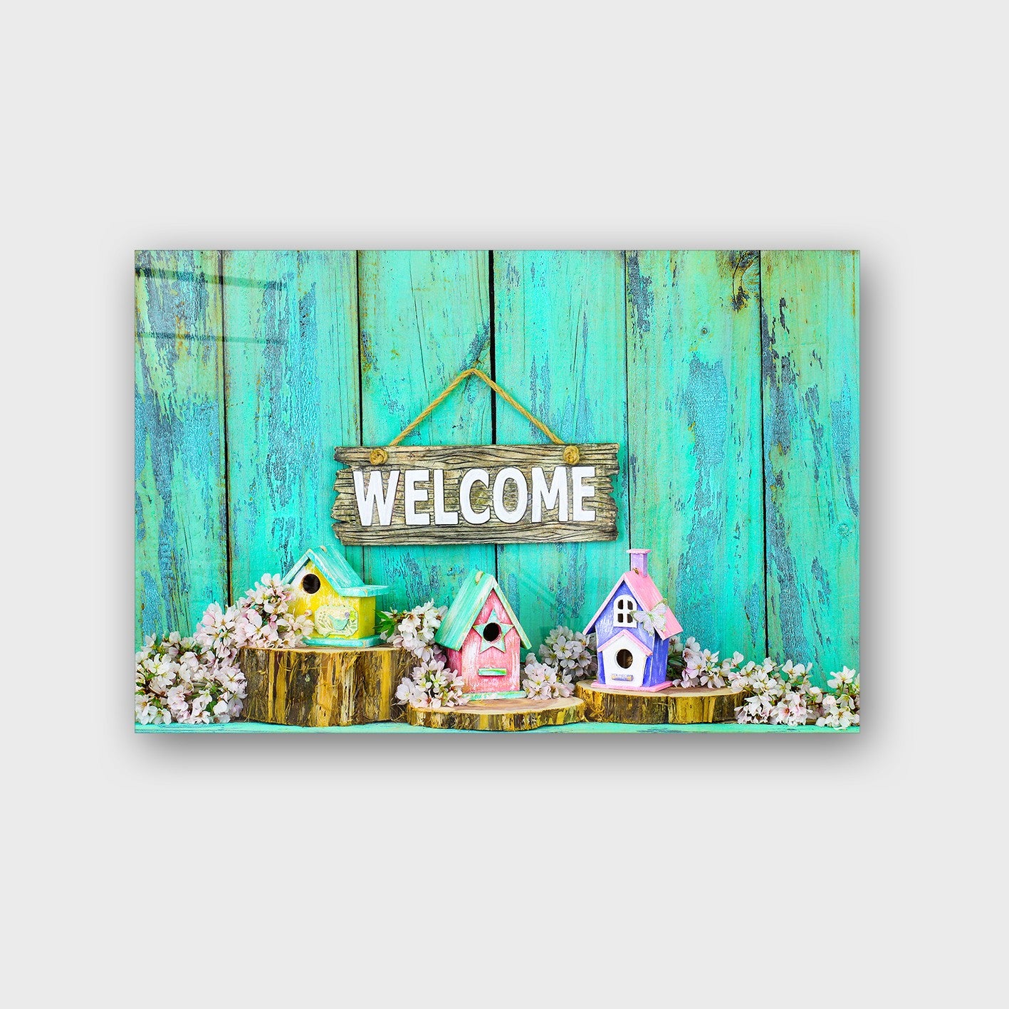 Quadro Decorativo em Vidro Temperado Multicolor 40x60cm - Arte Moderna para Parede