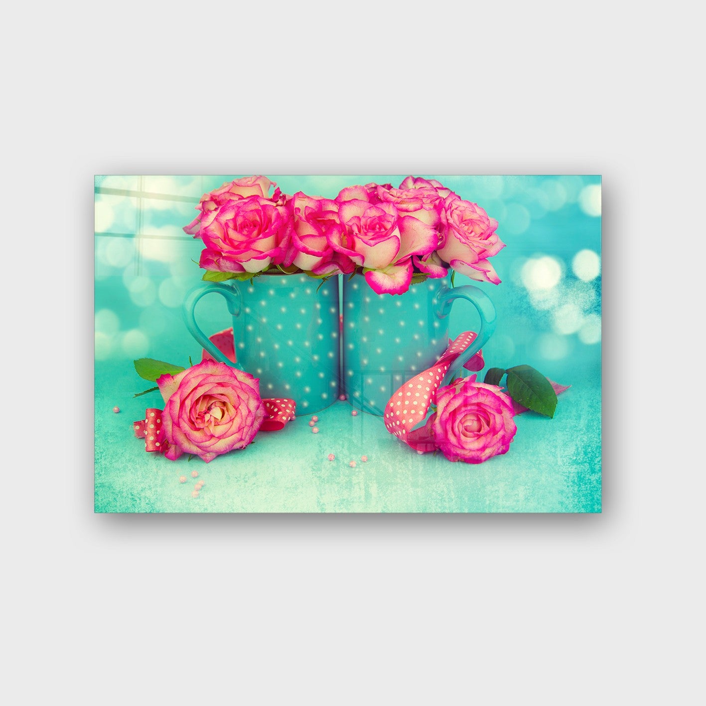 Quadro Decorativo em Vidro Temperado Multicolor 40x60cm - Arte Moderna para Parede