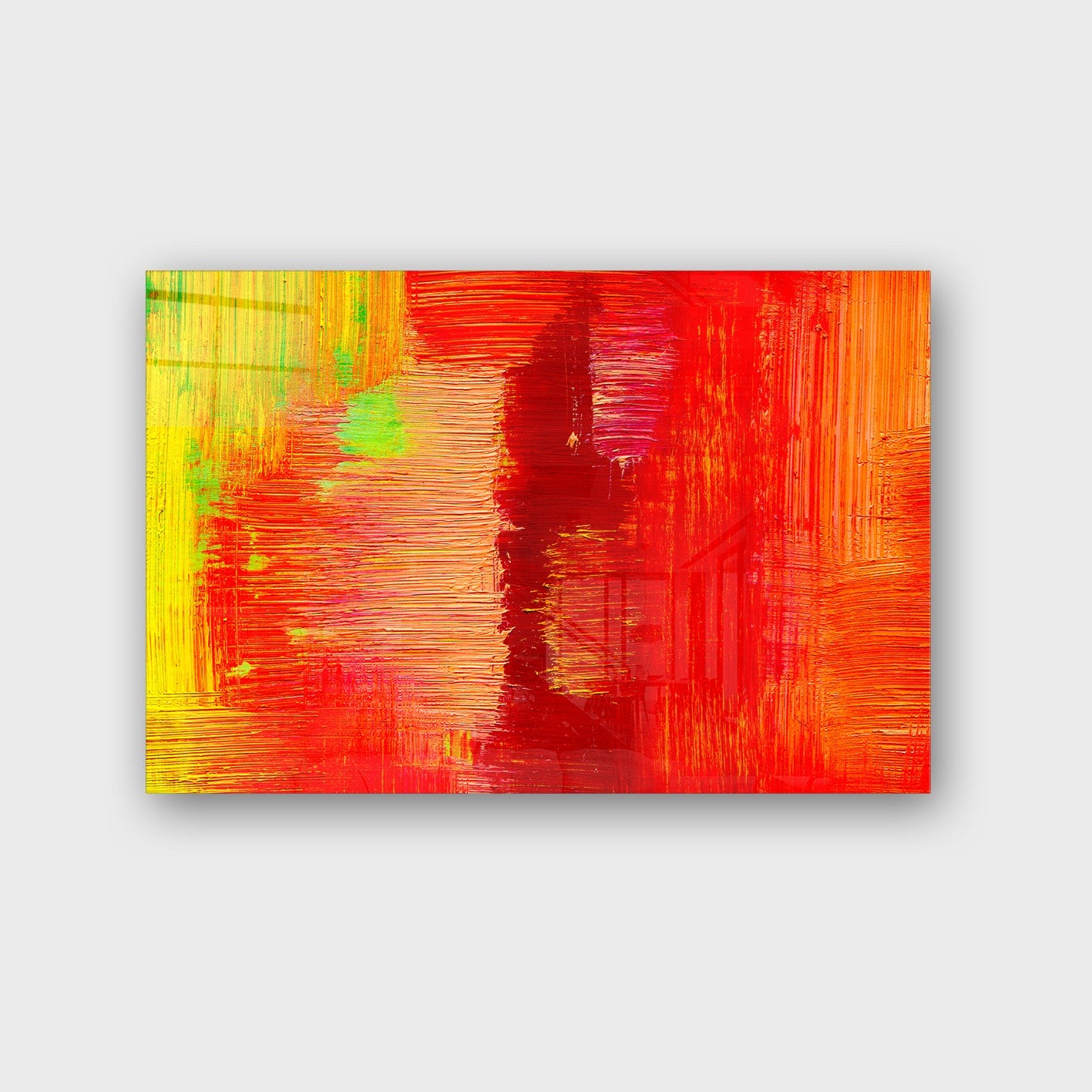 Quadro Decorativo em Vidro Temperado Multicolor 40x60cm - Arte Moderna para Parede