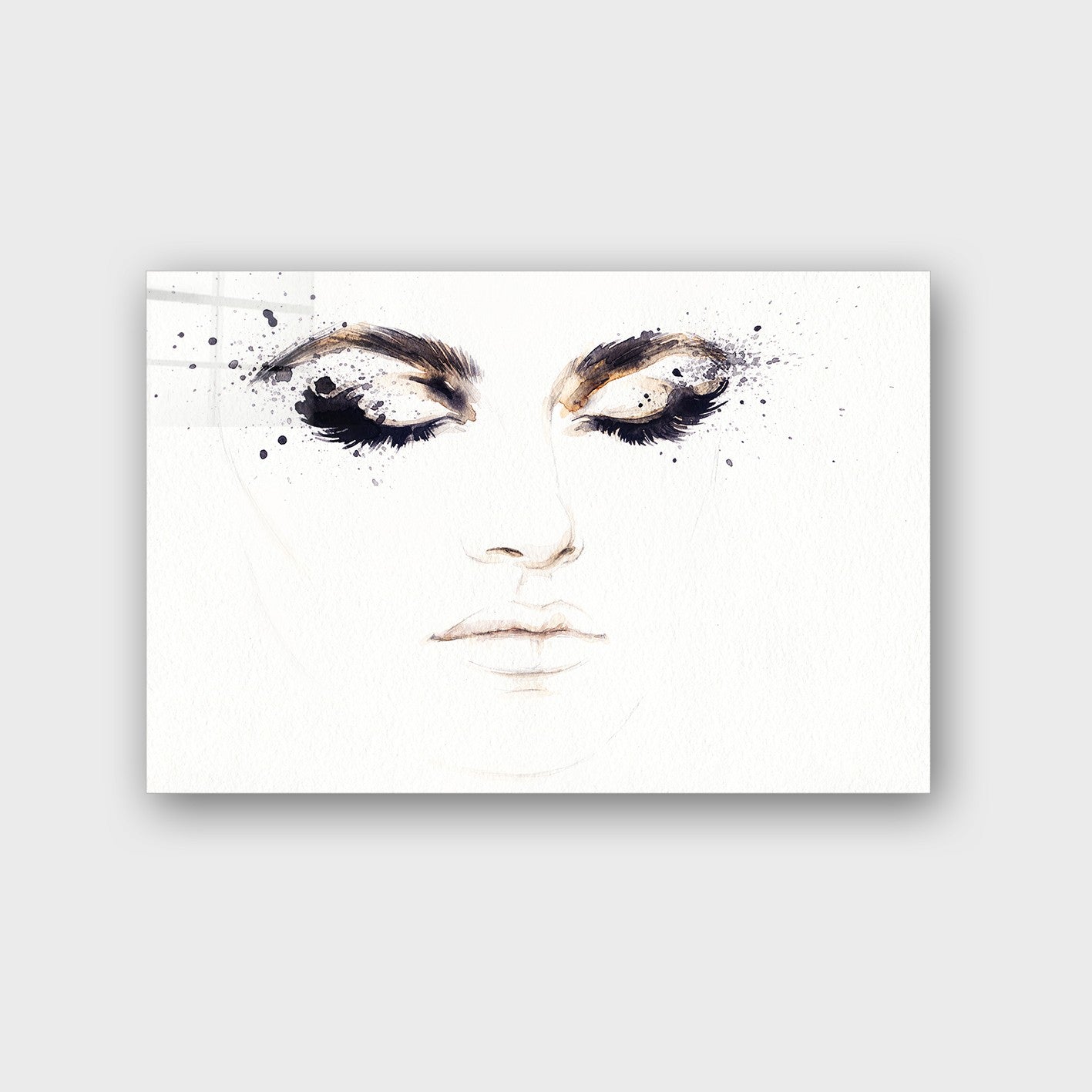 Quadro Decorativo em Vidro Temperado Multicolor 40x60cm - Arte Moderna para Parede