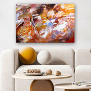 Quadro Decorativo em Vidro Temperado Multicolor 70x100cm - Arte Moderna para Parede