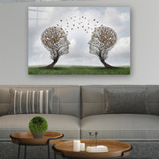 Quadro Decorativo em Vidro Temperado Multicolor 70x100cm - Arte Moderna para Parede