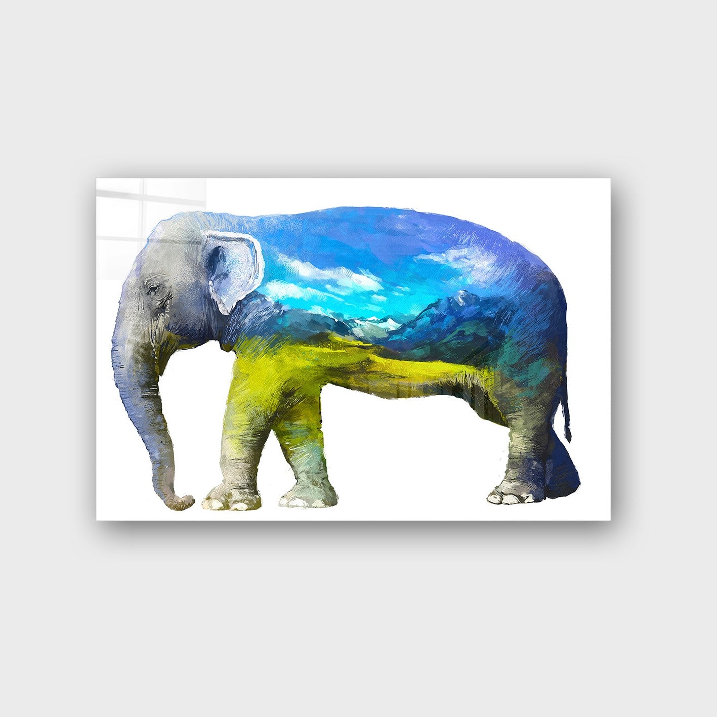 Quadro Decorativo em Vidro Temperado Multicolor 40x60cm - Arte Moderna para Parede