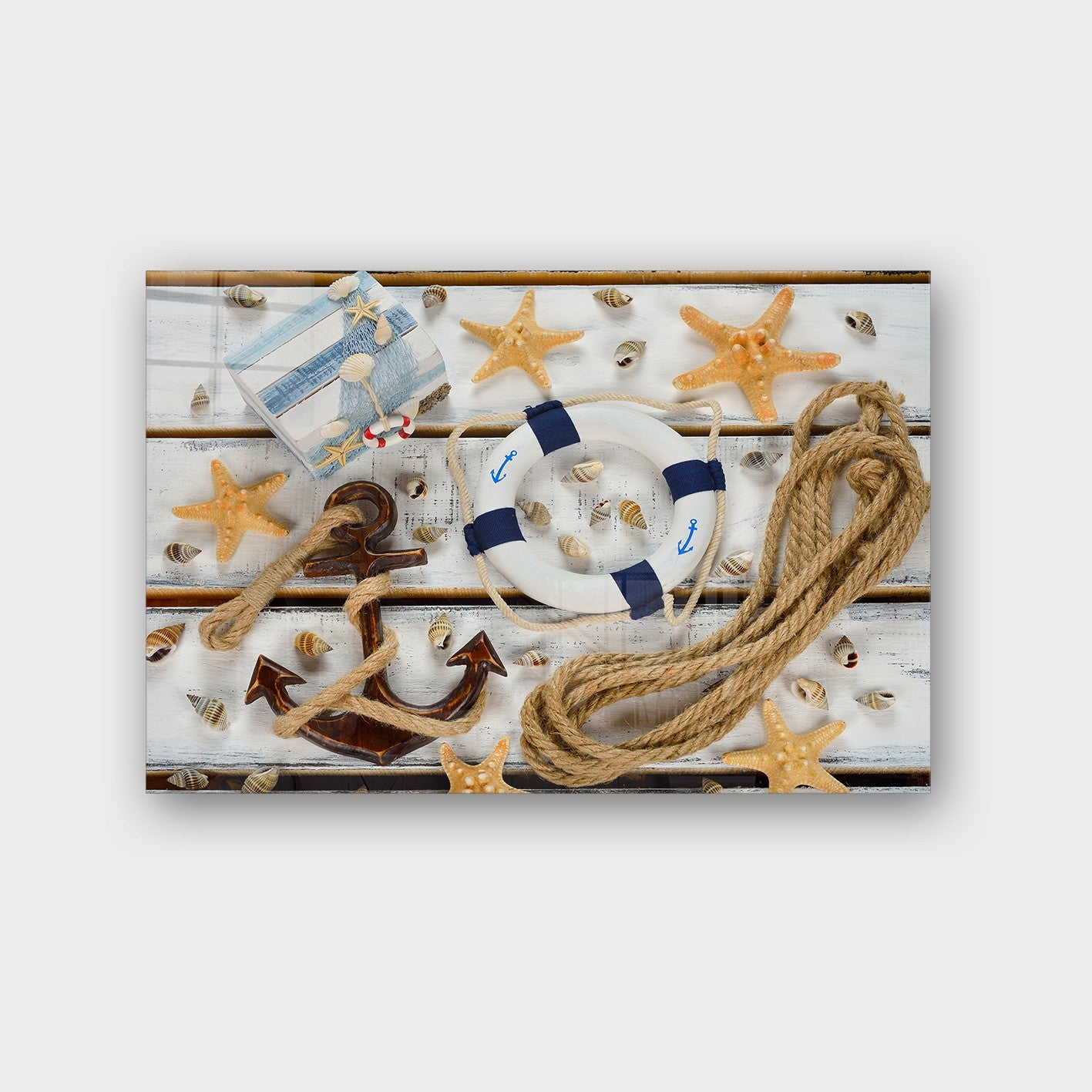 Quadro Decorativo em Vidro Temperado Multicolor 50x70cm - Arte Moderna para Parede