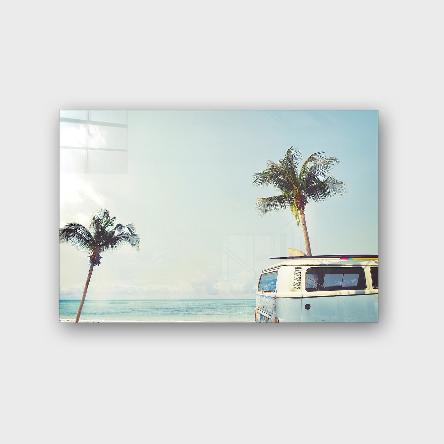 Quadro Decorativo em Vidro Temperado Multicolor 70x100cm - Arte Moderna para Parede