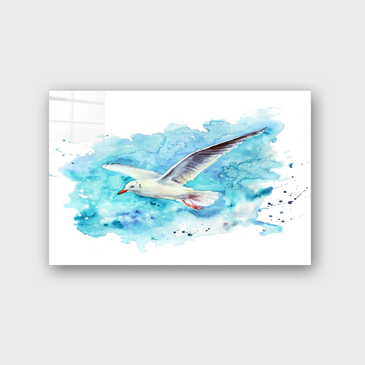 Quadro Decorativo em Vidro Temperado Multicolor 70x100cm - Arte Moderna para Parede