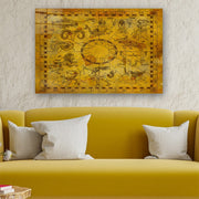 Quadro Decorativo em Vidro Temperado Multicolor 50x70cm - Arte Moderna para Parede