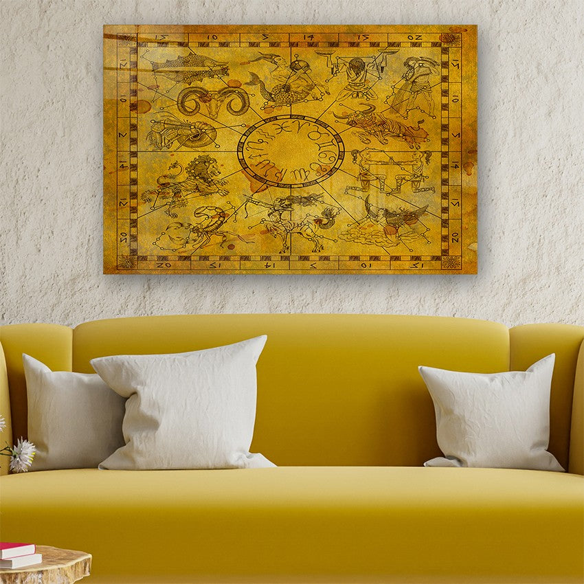 Quadro Decorativo em Vidro Temperado Multicolor 70x100cm - Arte Moderna para Parede