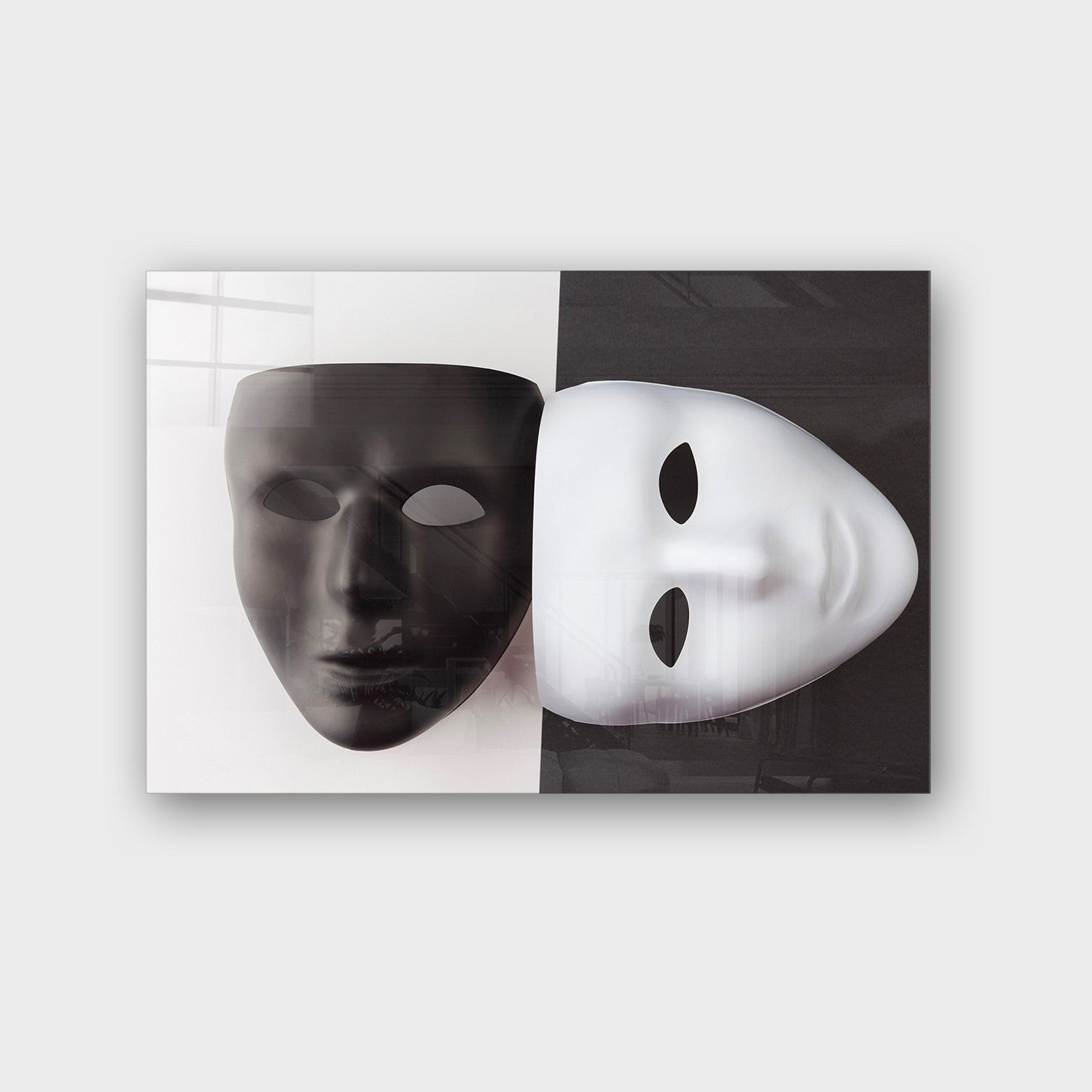 Quadro Decorativo em Vidro Temperado Multicolor 40x60cm - Arte Moderna para Parede