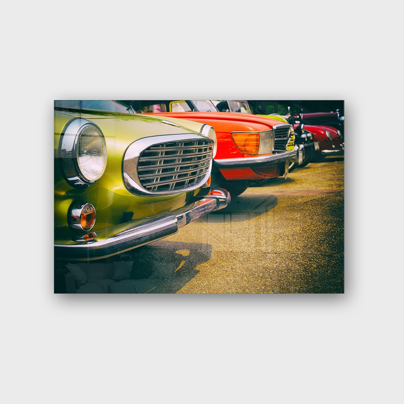 Quadro Decorativo em Vidro Temperado Multicolor 70x100cm - Arte Moderna para Parede