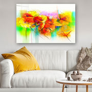 Quadro Decorativo em Vidro Temperado Multicolor 70x100cm - Arte Moderna para Parede