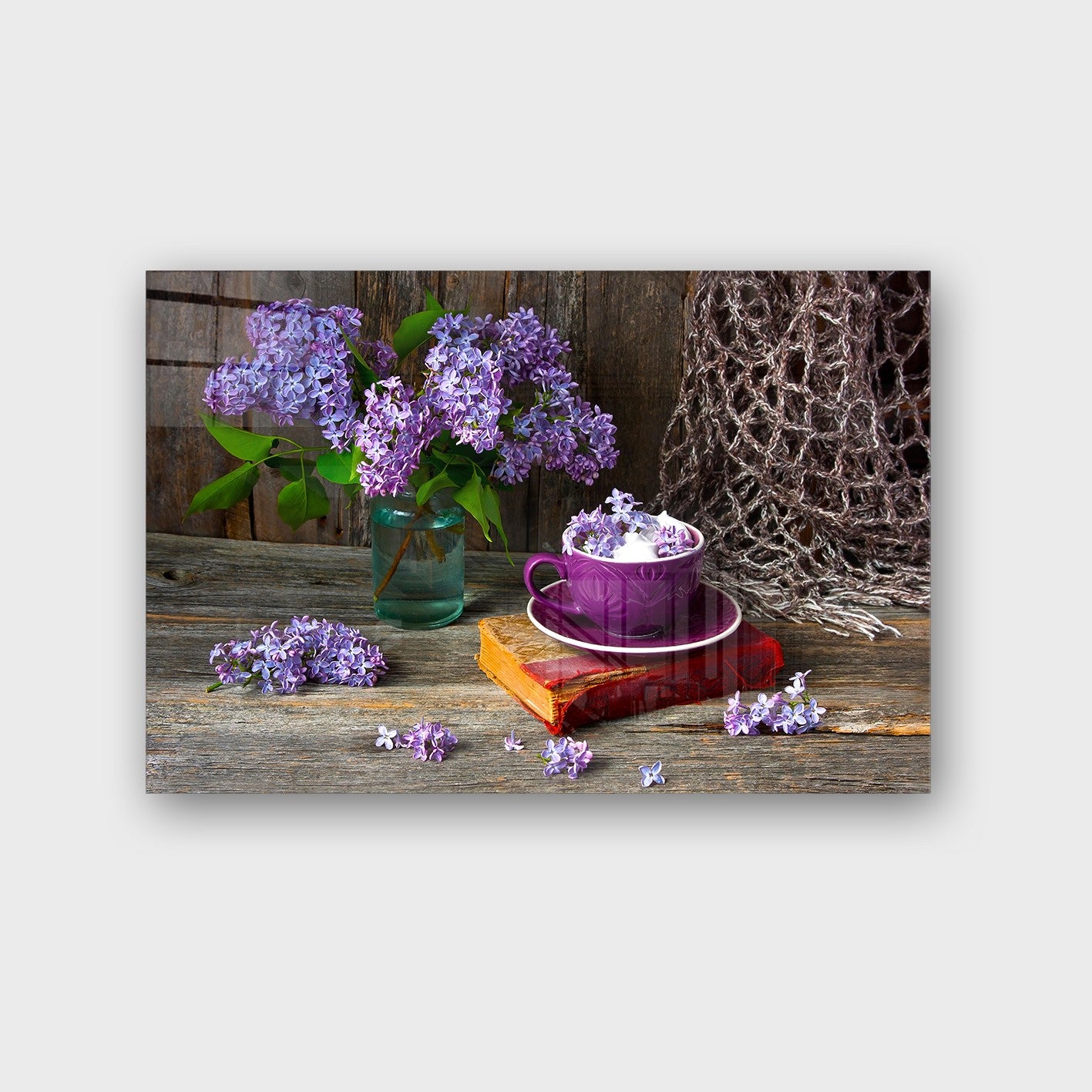 Quadro Decorativo em Vidro Temperado Multicolor 40x60cm - Arte Moderna para Parede