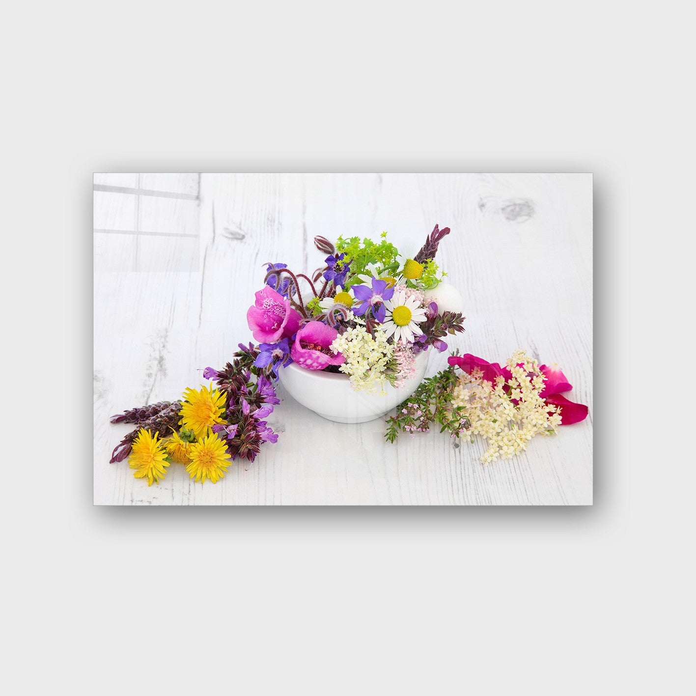 Quadro Decorativo em Vidro Temperado Multicolor 70x100cm - Arte Moderna para Parede