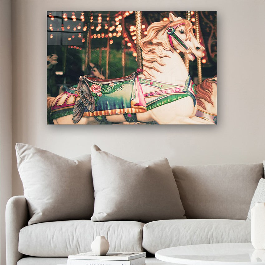 Quadro Decorativo em Vidro Temperado Multicolor 40x60cm - Arte Moderna para Parede