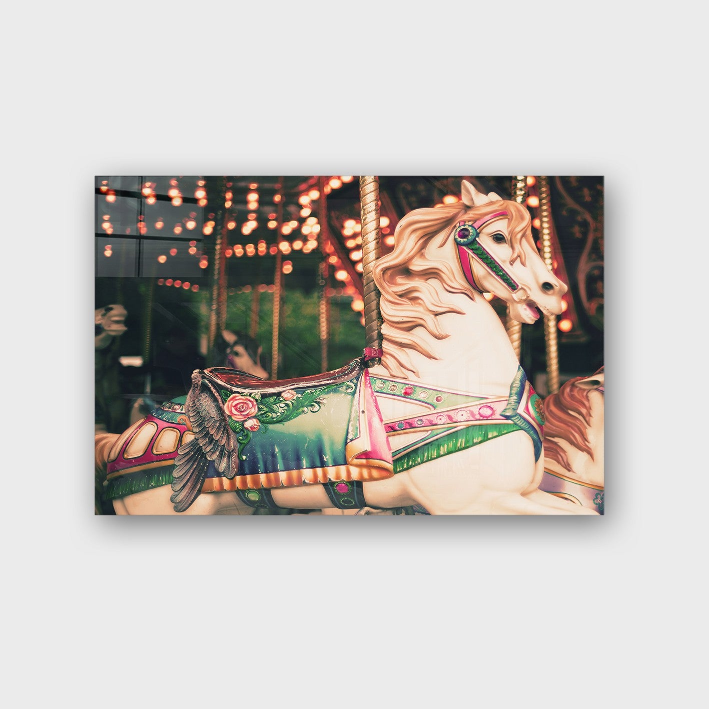 Quadro Decorativo em Vidro Temperado Multicolor 40x60cm - Arte Moderna para Parede