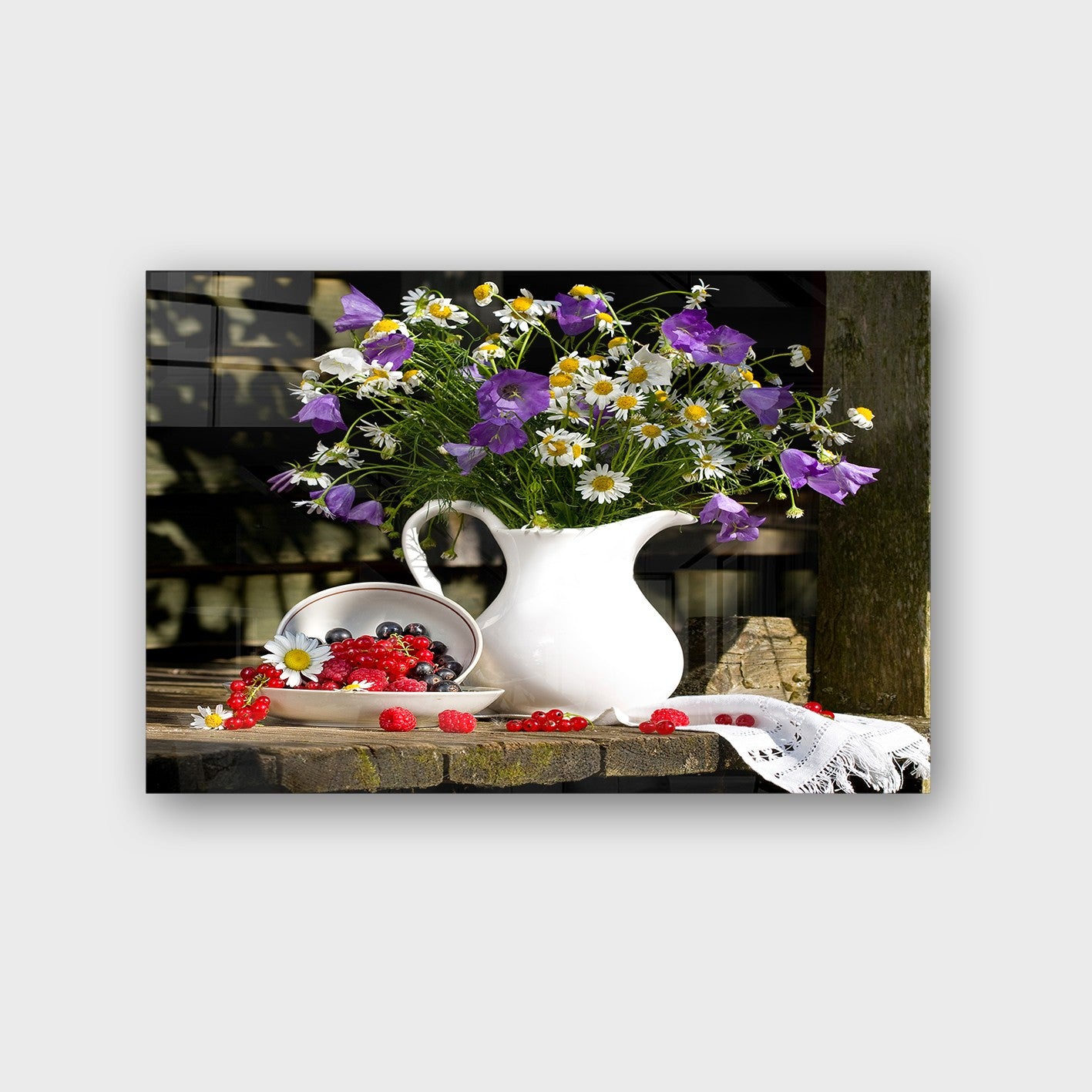 Quadro Decorativo em Vidro Temperado Multicolor 70x100cm - Arte Moderna para Parede