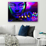 Quadro Decorativo em Vidro Temperado Multicolor 40x60cm - Arte Moderna para Parede