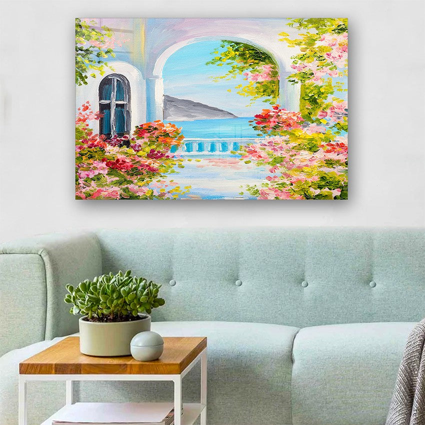 Quadro Decorativo em Vidro Temperado Multicolor 70x100cm - Arte Moderna para Parede