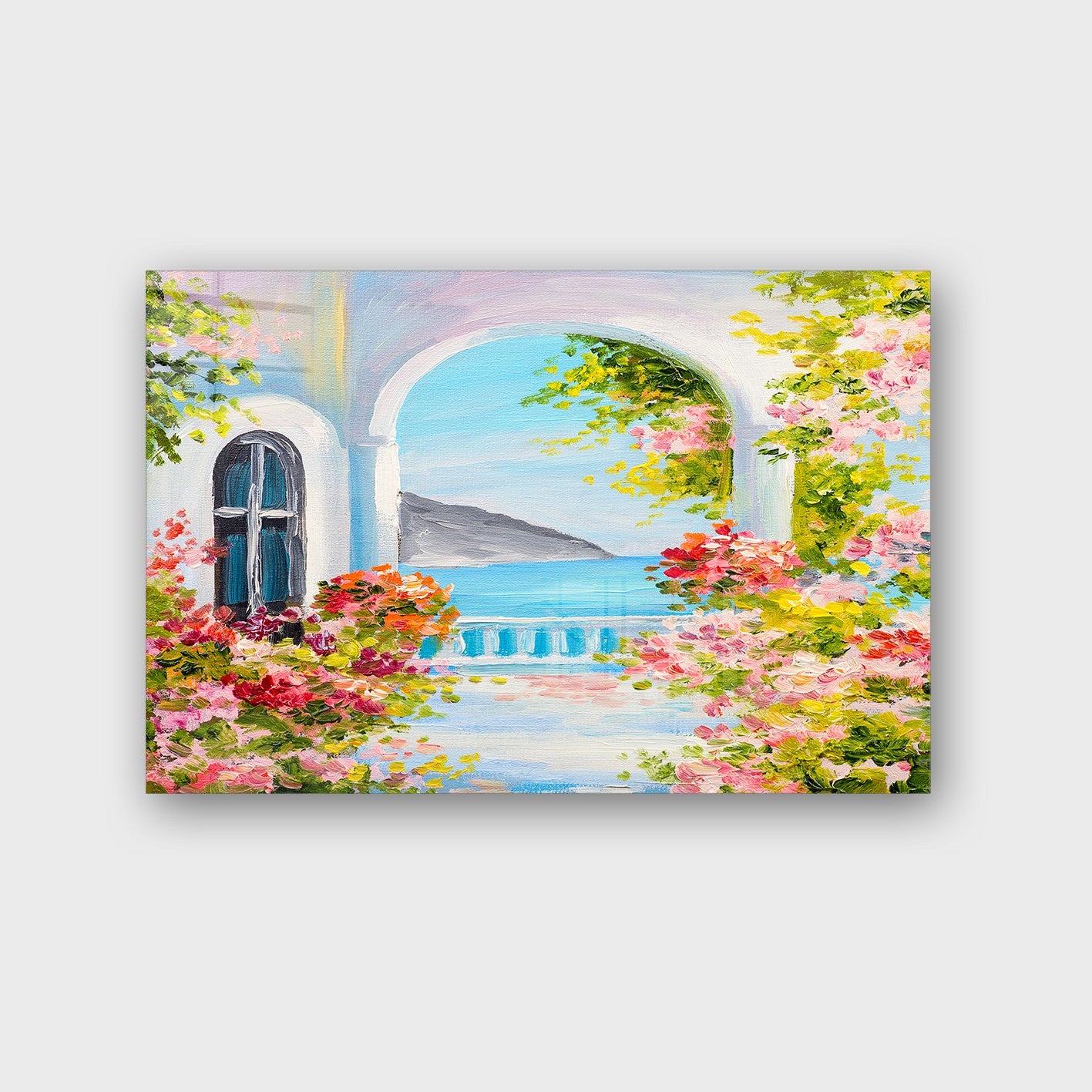 Quadro Decorativo em Vidro Temperado Multicolor 70x100cm - Arte Moderna para Parede