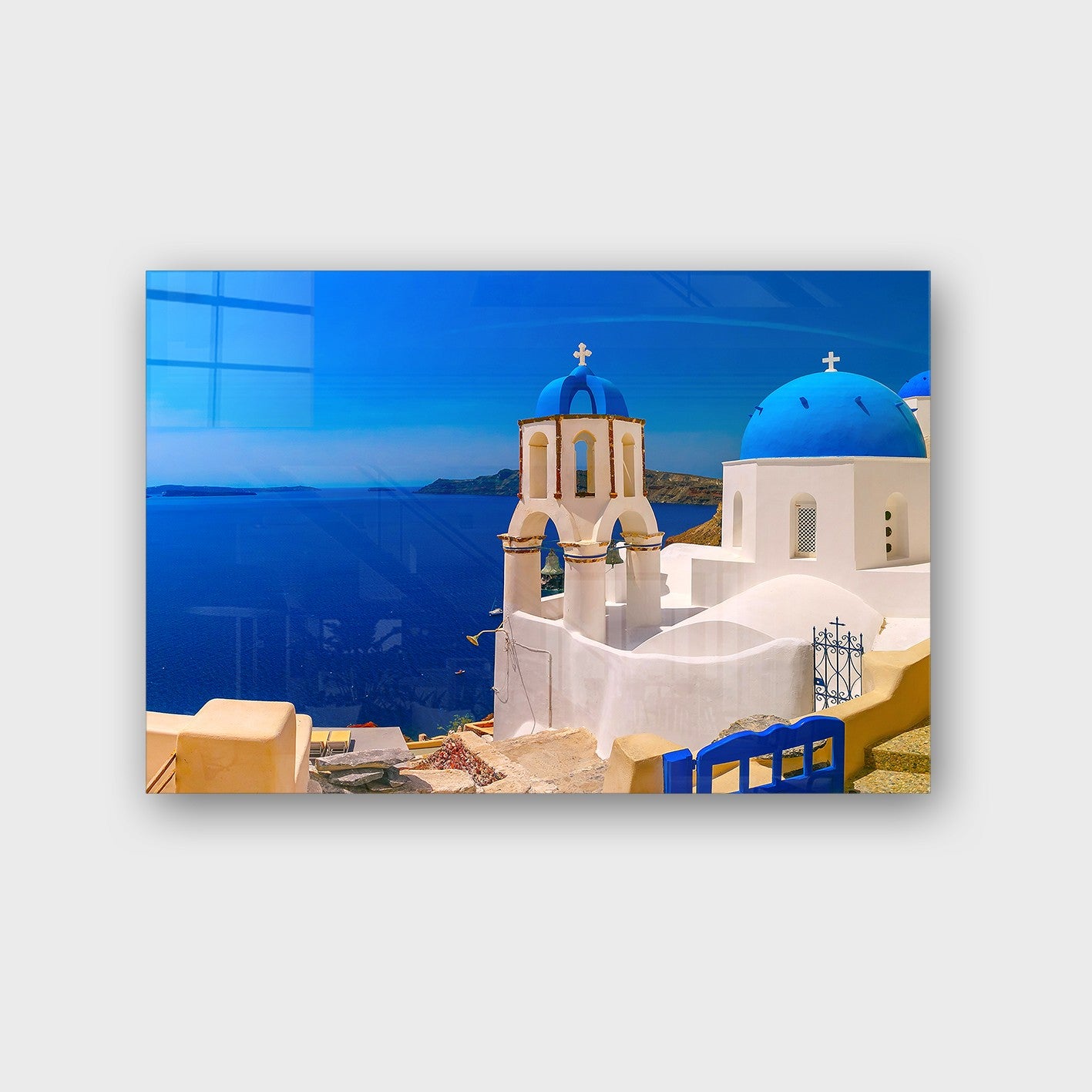 Quadro Decorativo em Vidro Temperado Multicolor 40x60cm - Arte Moderna para Parede