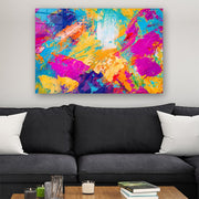 Quadro Decorativo em Vidro Temperado Multicolor 50x70cm - Arte Moderna para Parede