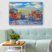 Quadro Decorativo em Vidro Temperado Multicolor 70x100cm - Arte Moderna para Parede