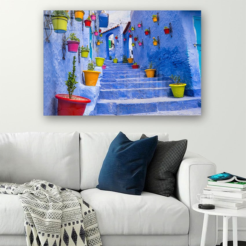 Quadro Decorativo em Vidro Temperado Multicolor 40x60cm - Arte Moderna para Parede