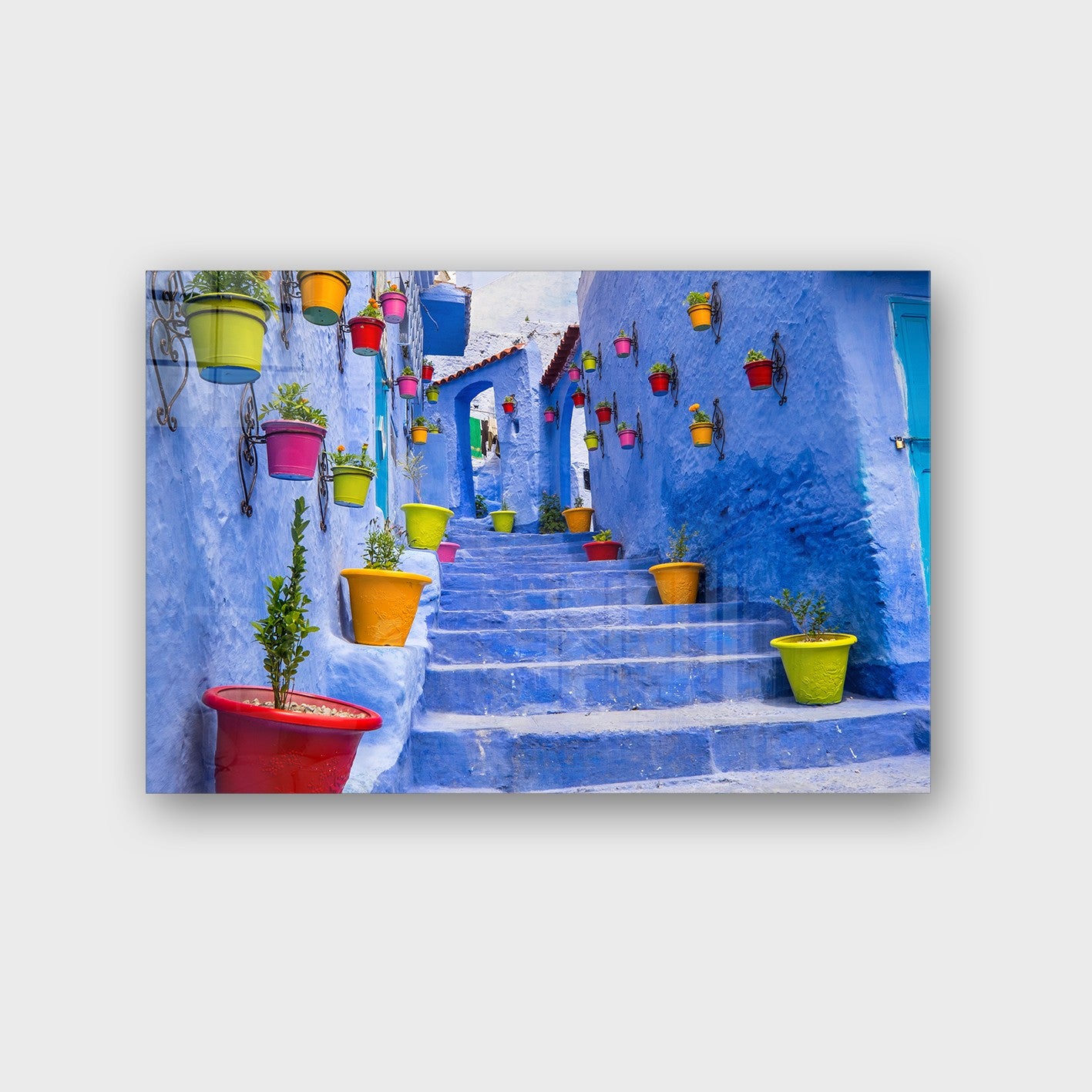 Quadro Decorativo em Vidro Temperado Multicolor 50x70cm - Arte Moderna para Parede