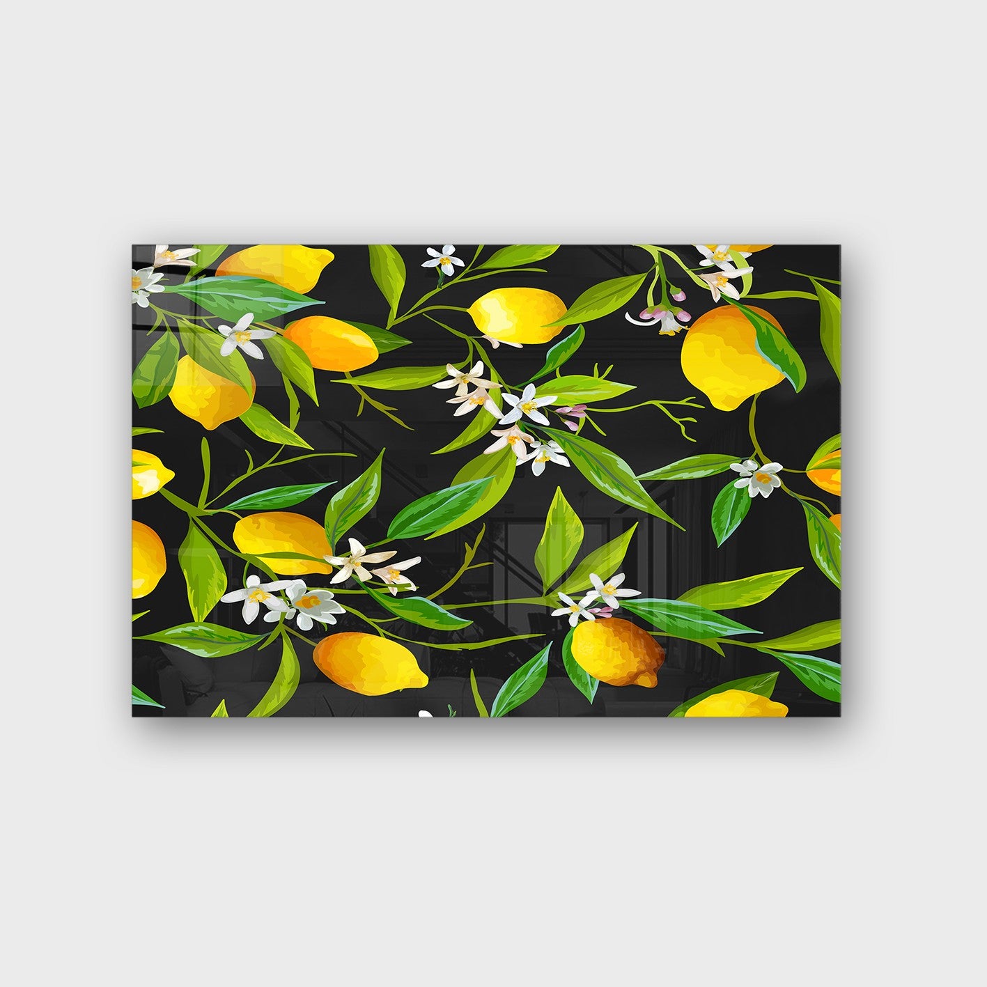 Quadro Decorativo em Vidro Temperado Multicolor 50x70cm - Arte Moderna para Parede