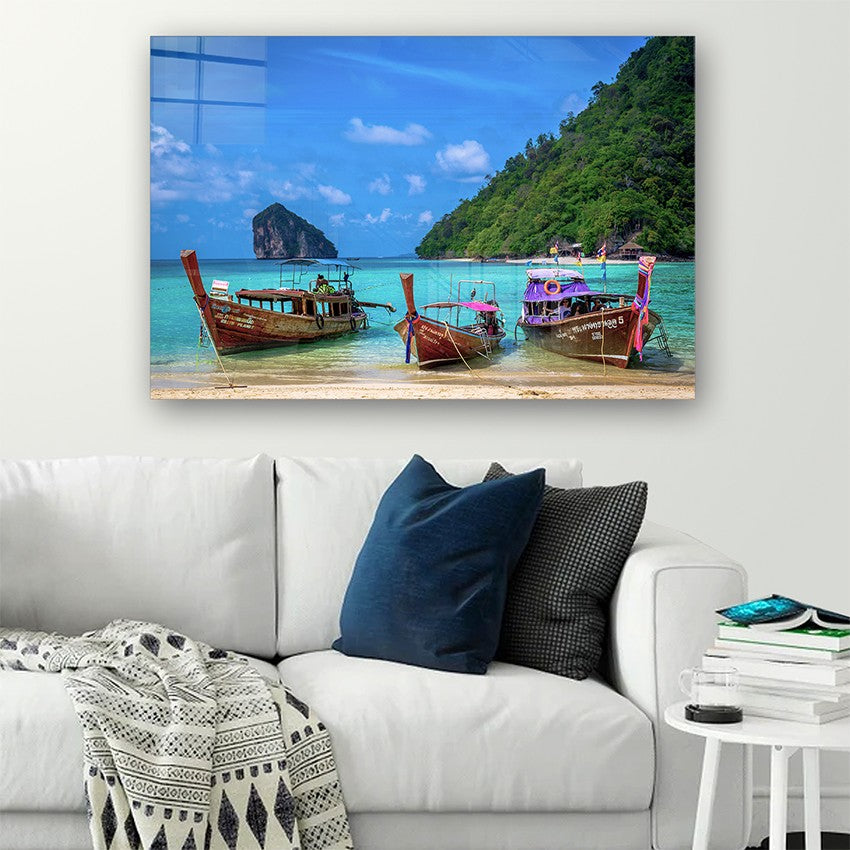 Quadro Decorativo em Vidro Temperado Multicolor 40x60cm - Arte Moderna para Parede