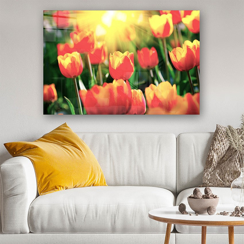 Quadro Decorativo em Vidro Temperado Multicolor 70x100cm - Arte Moderna para Parede