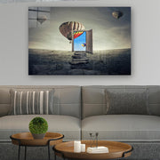 Quadro Decorativo em Vidro Temperado Multicolor 70x100cm - Arte Moderna para Parede