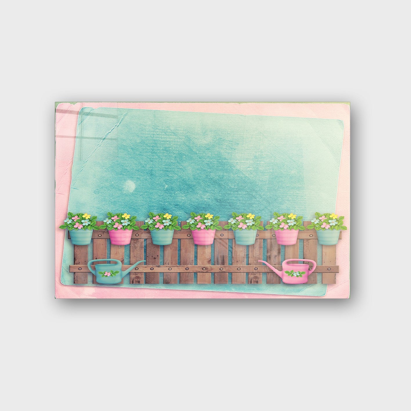 Quadro Decorativo em Vidro Temperado Multicolor 40x60cm - Arte Moderna para Parede