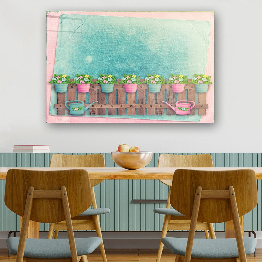 Quadro Decorativo em Vidro Temperado Multicolor 70x100cm - Arte Moderna para Parede