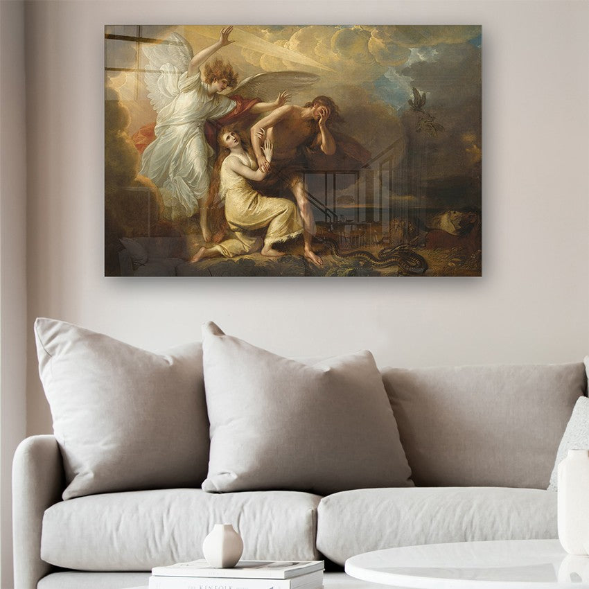 Quadro Decorativo em Vidro Temperado Multicolor 40x60cm - Arte Moderna para Parede