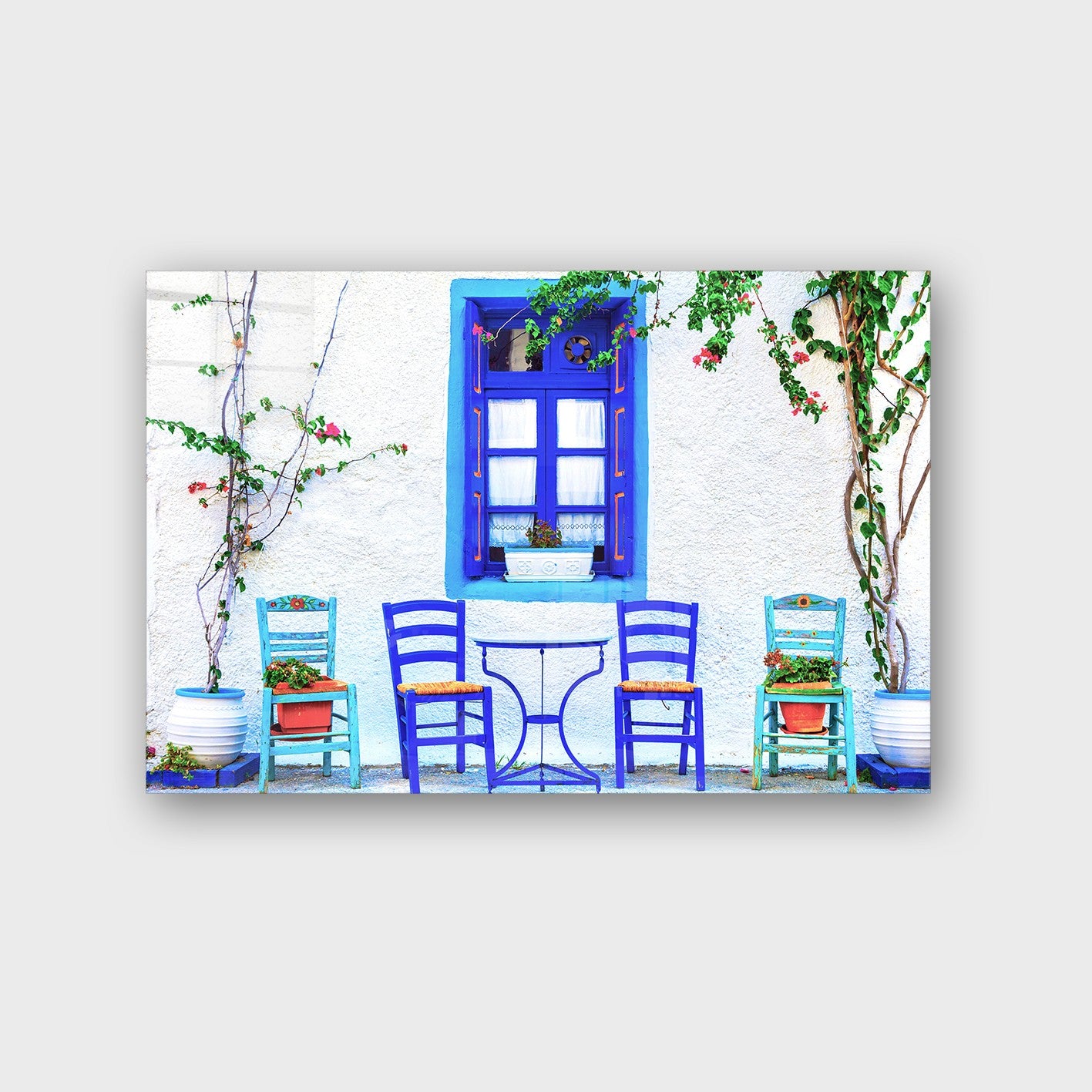 Quadro Decorativo em Vidro Temperado Multicolor 40x60cm - Arte Moderna para Parede