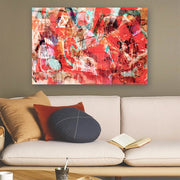 Quadro Decorativo em Vidro Temperado Multicolor 50x70cm - Arte Moderna para Parede