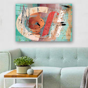 Quadro Decorativo em Vidro Temperado Multicolor 40x60cm - Arte Moderna para Parede