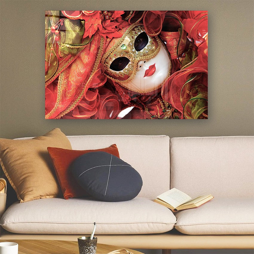 Quadro Decorativo em Vidro Temperado Multicolor 40x60cm - Arte Moderna para Parede