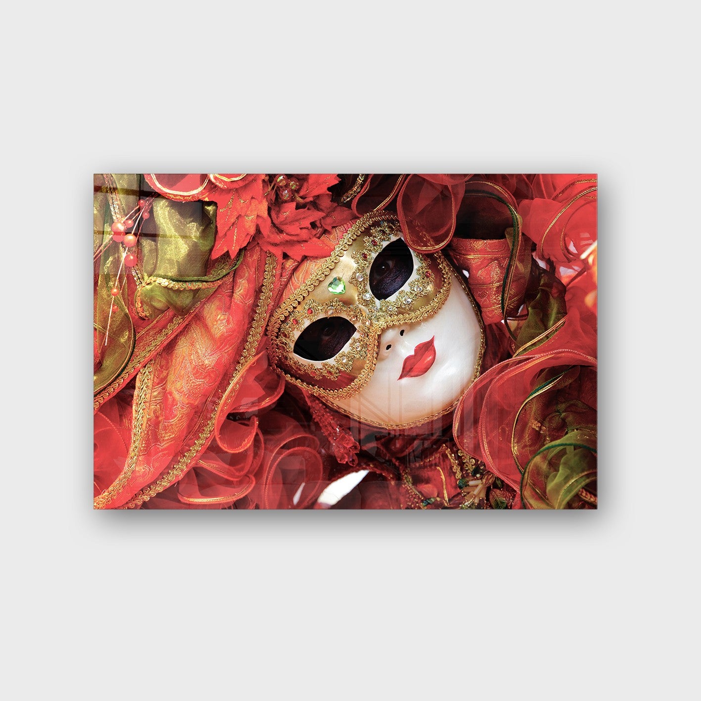 Quadro Decorativo em Vidro Temperado Multicolor 50x70cm - Arte Moderna para Parede