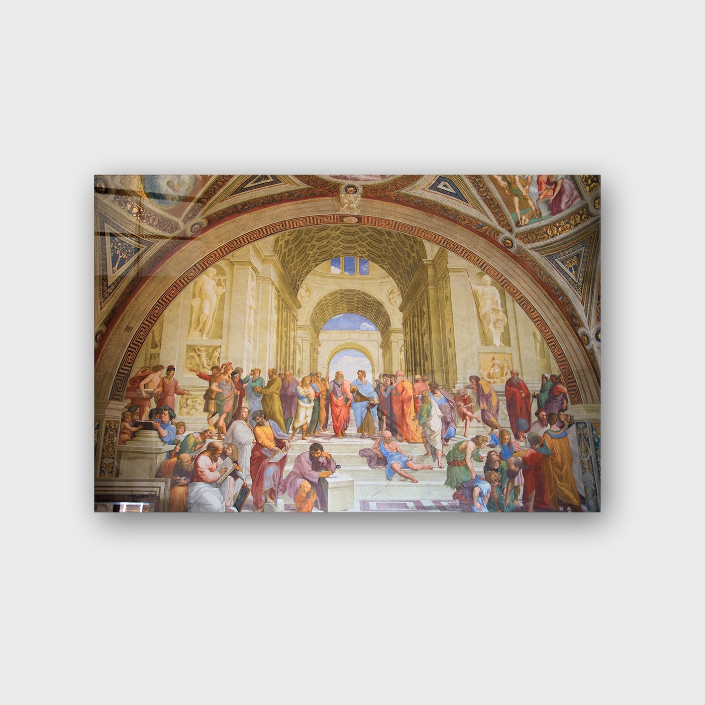 Quadro Decorativo em Vidro Temperado Multicolor 40x60cm - Arte Moderna para Parede