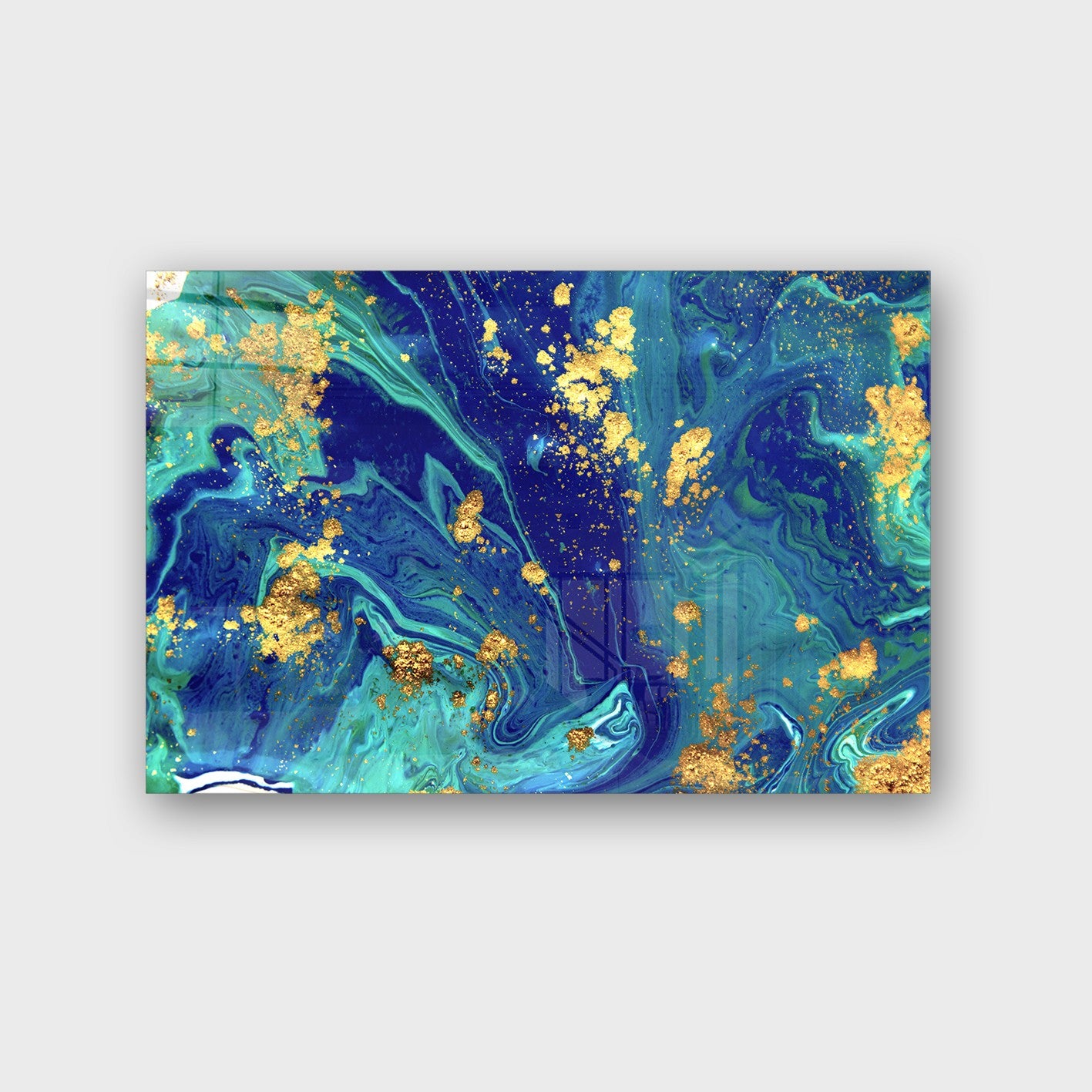 Quadro Decorativo em Vidro Temperado Multicolor 50x70cm - Arte Moderna para Parede