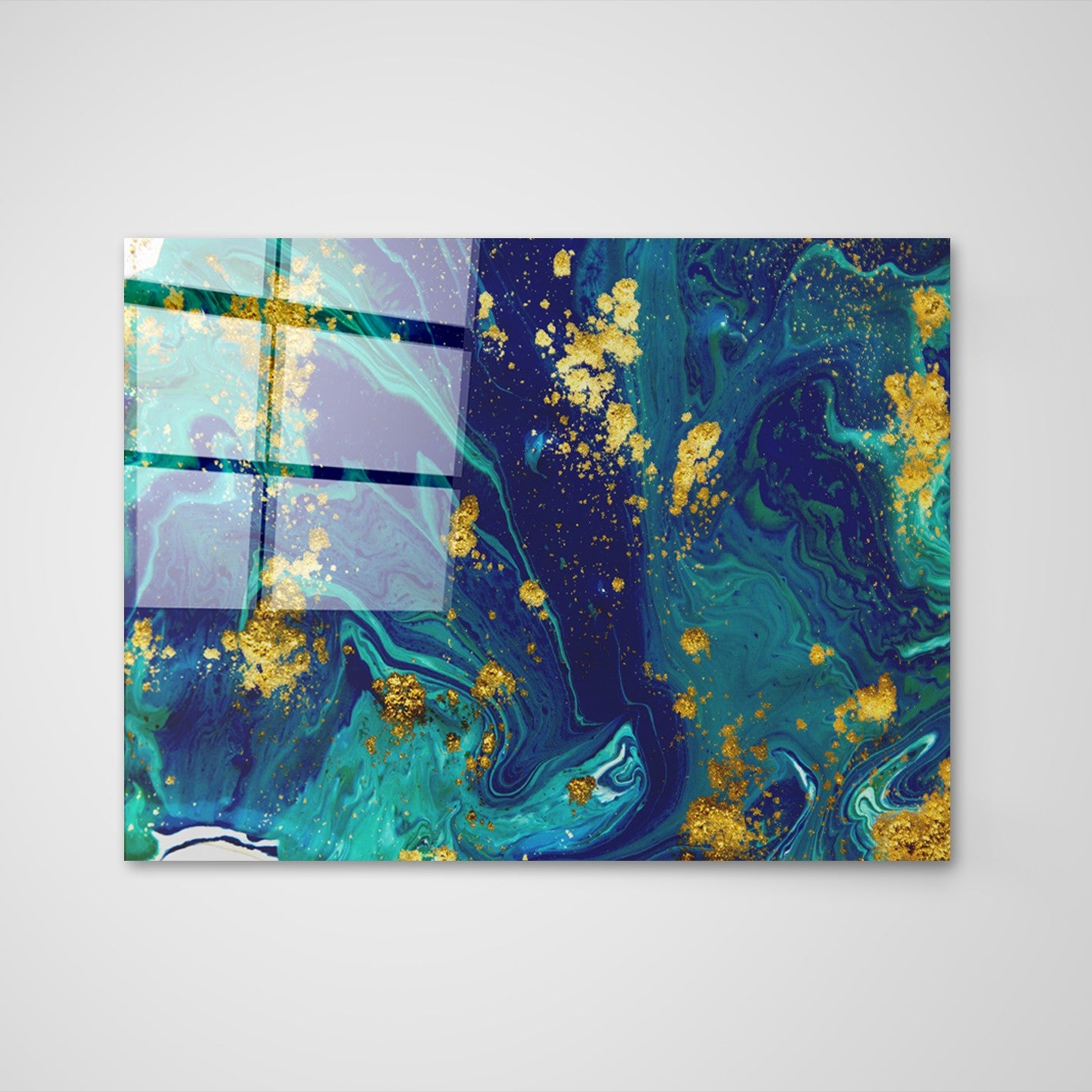 Quadro Decorativo em Vidro Temperado Multicolor 70x100cm - Arte Moderna para Parede