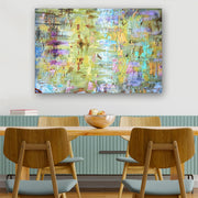 Quadro Decorativo em Vidro Temperado Multicolor 40x60cm - Arte Moderna para Parede