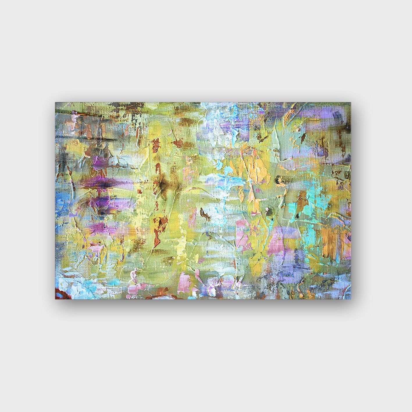 Quadro Decorativo em Vidro Temperado Multicolor 70x100cm - Arte Moderna para Parede