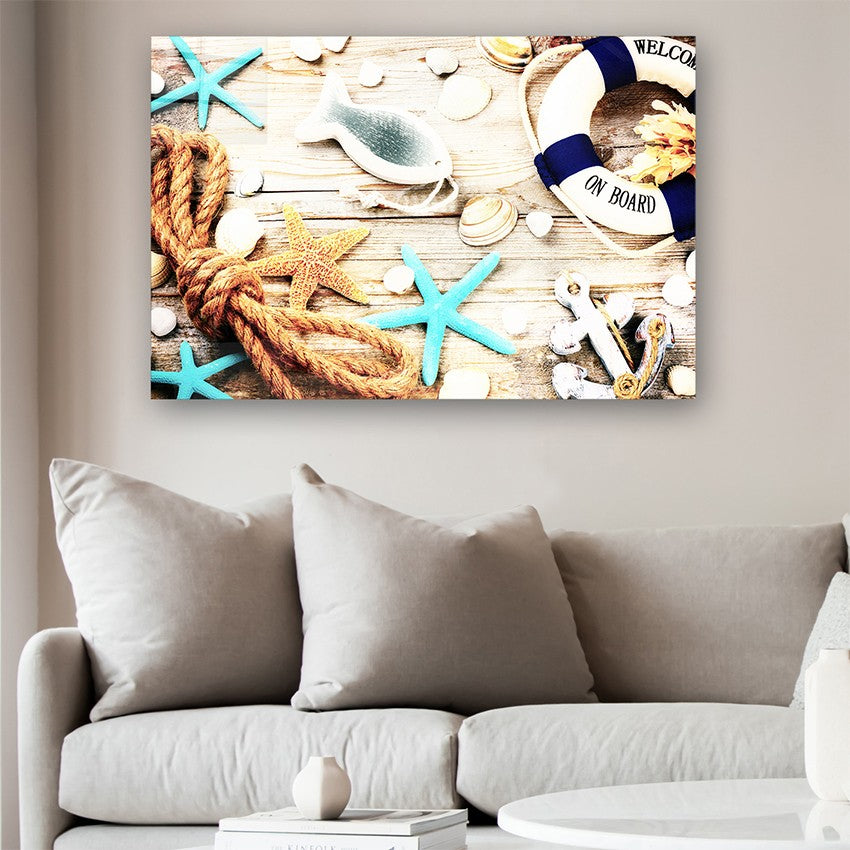 Quadro Decorativo em Vidro Temperado Multicolor 50x70cm - Arte Moderna para Parede