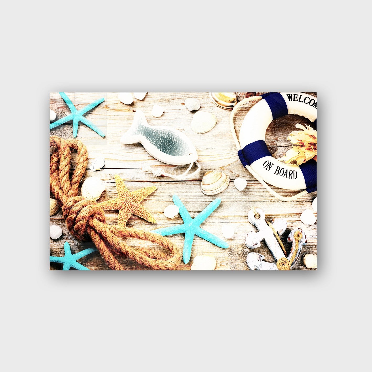 Quadro Decorativo em Vidro Temperado Multicolor 50x70cm - Arte Moderna para Parede