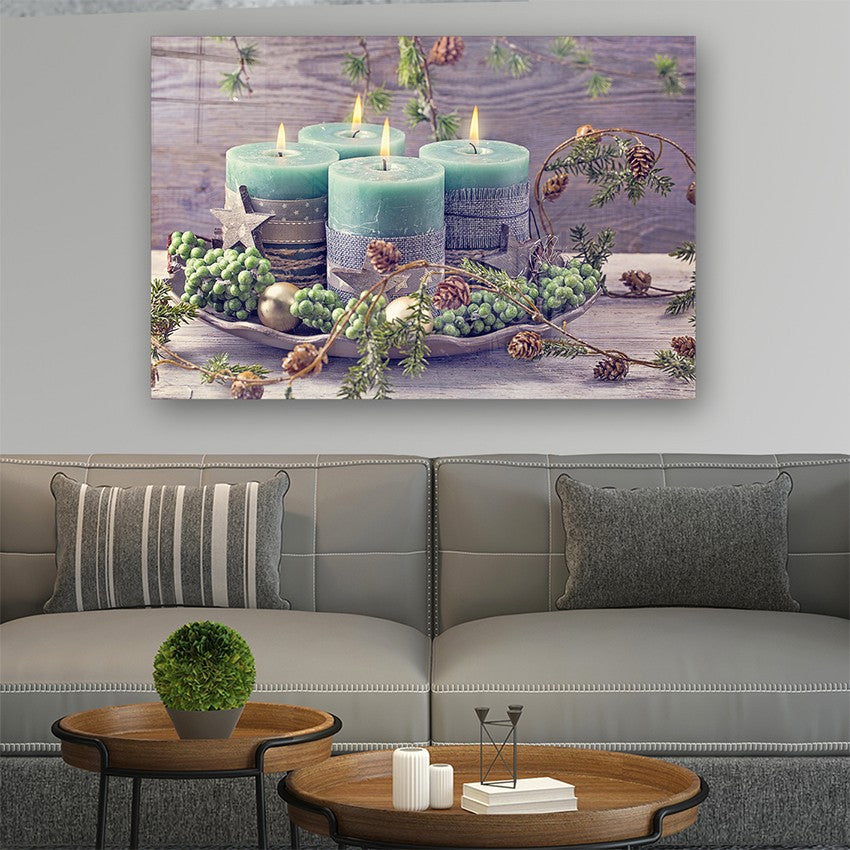 Quadro Decorativo em Vidro Temperado Multicolor 40x60cm - Arte Moderna para Parede