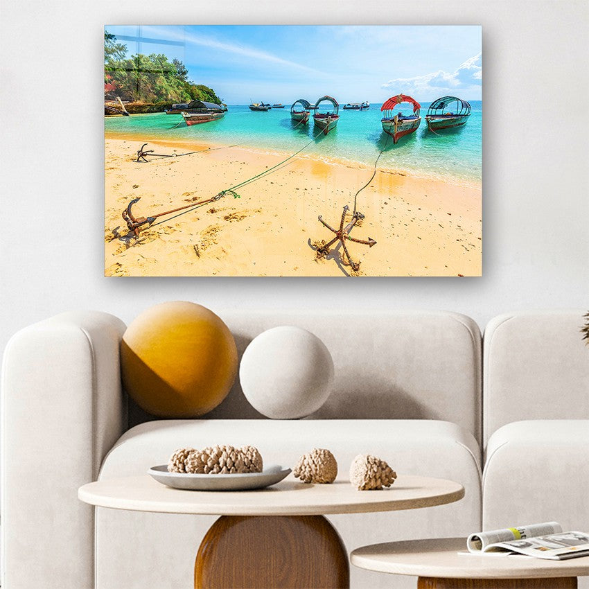 Quadro Decorativo em Vidro Temperado Multicolor 70x100cm - Arte Moderna para Parede