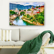 Quadro Decorativo em Vidro Temperado Multicolor 40x60cm - Arte Moderna para Parede